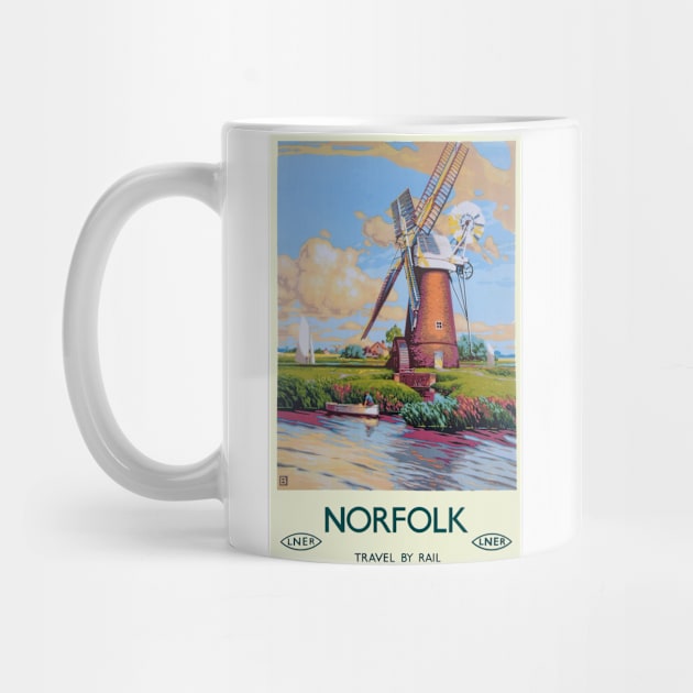 Vintage LNER Norfolk Poster by Random Railways